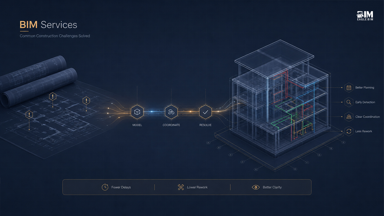 Common Construction Challenges Solved by BIM Services