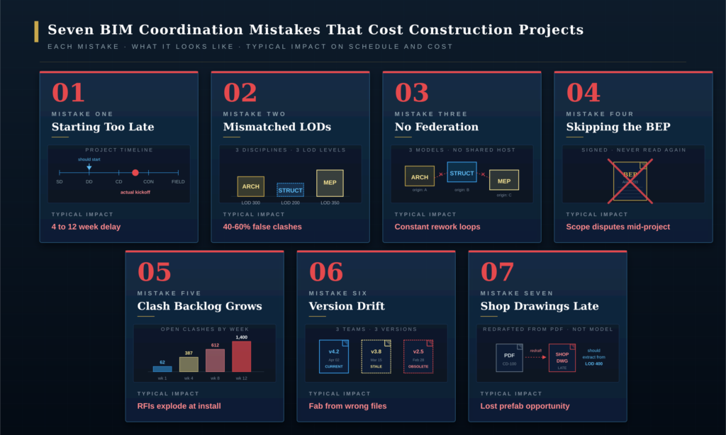 BIM coordination mistakes
