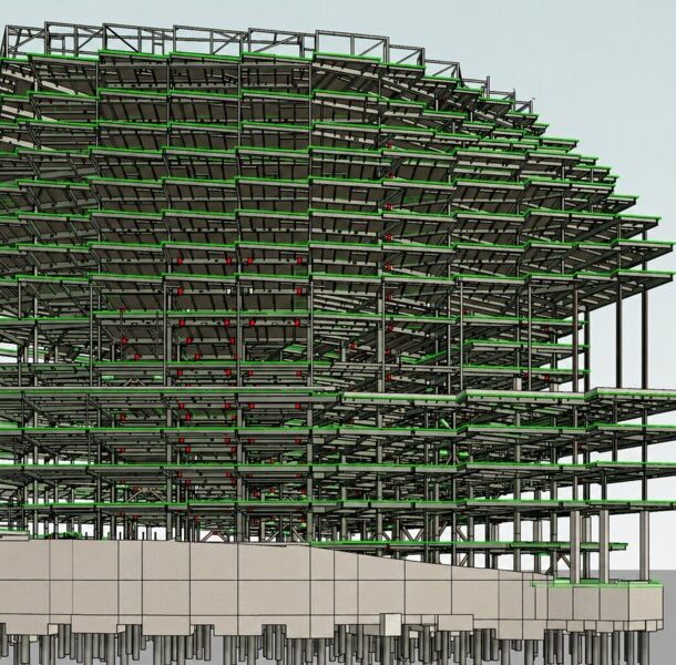 Tekla Structural BIM Modeling for Hospital Facility Texas.